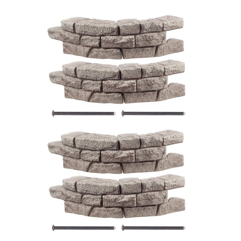 Rock Lock Raised Garden Bed Curved Rock Pack of 4